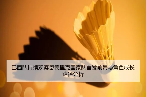 巴西队持续观察恩德里克国家队首发前景与角色成长路径分析